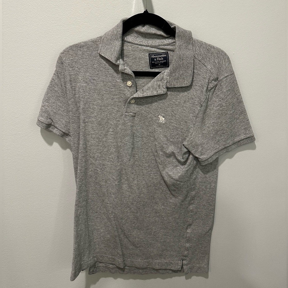 Abercrombie and Fitch grey button down
